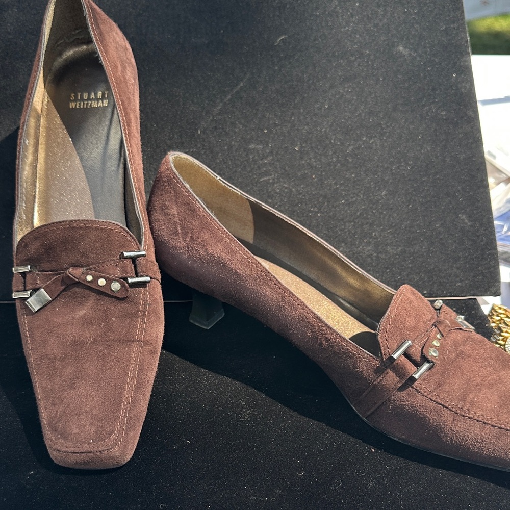 Stuart Weitzman Chocolate Suede heels